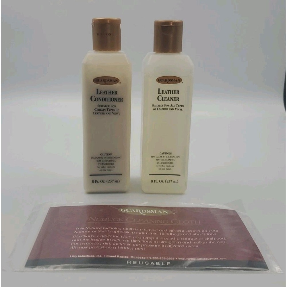 Vintage Guardsman Leather‎ Cleaner Conditioner And Nubuck Cleaning Cloth